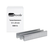 WD Tools Tackerklammern zu Drucklufttacker 5,7 x 25mm 5000 St.