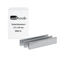 WD Tools Tackerklammern zu Drucklufttacker 5,7 x 25mm...