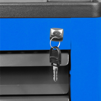 ADB Werkstattwagen Basic, blau, 9 Schubladen