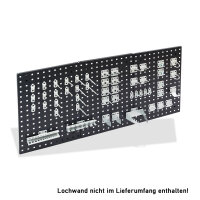 ADB Werkzeugwand Lochwand  Hakensatz/Werkzeughalter 50 tlg. RAL 9006